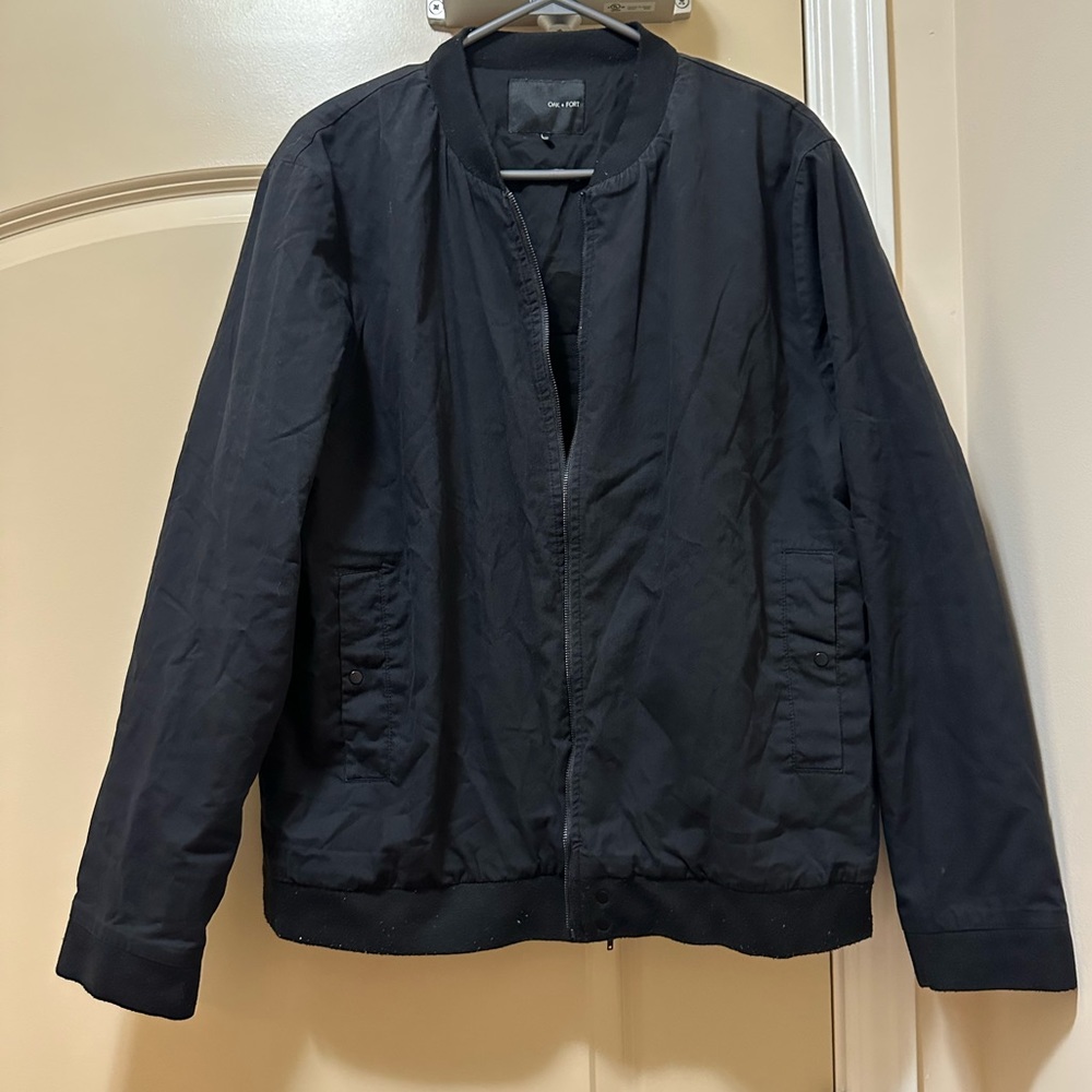Oak and Fort - Cotton Bomber Jacket - Size Medium